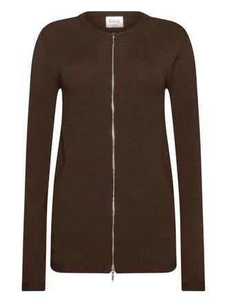 Wolford zip-front wool cardigan - Brown