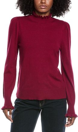 CeCe by Cynthia Steffe Cece Ruffle Mock Neck Sweater