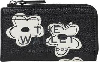 Marc Jacobs Wallets & Cardholders, female, Black, Size: ONE SIZE Black Leather Compact Wallet