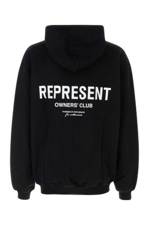 Represent Mens Black Cotton Represent Owners Club Sweatshirt Felpe Sweater