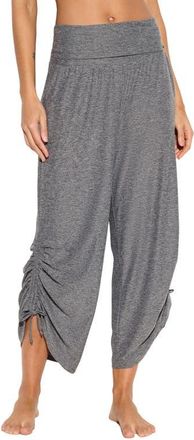 Spiritual Gangster Reasha Ruched Studio Pants in Charcoal Heather Grey at Nordstrom, Size X-Small