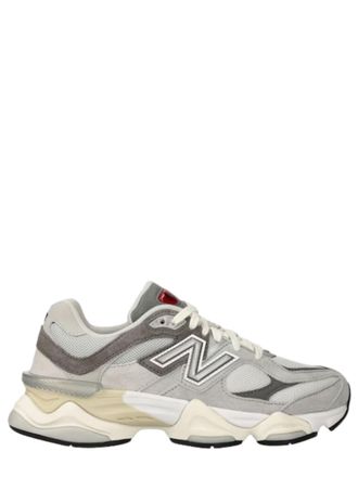 New Balance Grey 9060 Mesh Suede Retro-Futuristic Sneakers