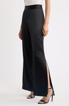 Elie Tahari The Zinnia Flare Pants in Noir at Nordstrom, Size X-Large