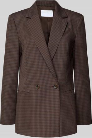 Jake*s Regular Fit Blazer mit Reverskragen in Dunkelbraun, Größe 46