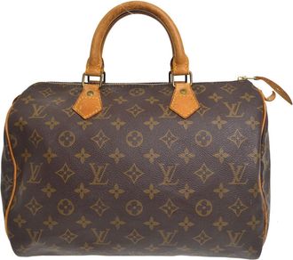 Louis Vuitton Speedy Monogram Canvas Brown Canvas Handbag (Pre-Owned)