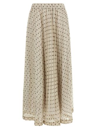 Parosh Beige Pallina skirt