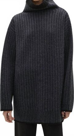 A.Emery Clement Knit Long Sleeve Sweater In Black