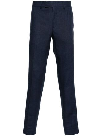 J.Lindeberg Grant Super linen trousers - Blue