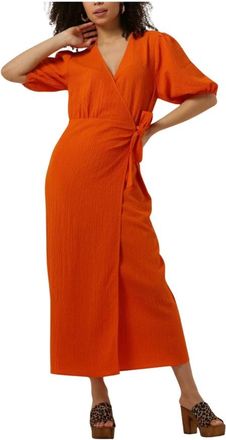 Another Label Dames, Jurken, Oranje, Maat: XS Poliester