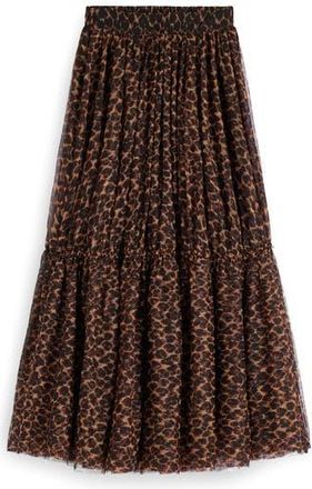 Boden Anna Leopard Print Tiered Tulle Maxi Skirt at Nordstrom Rack, Size 4