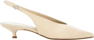 Aeyde Camilla Pointed Pumps - Dames - Pumps - Beige - 37 EU - Leer - Schoenen