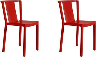 Resol Neutra Set 2 Silla Interior, Exterior Rojo