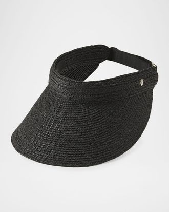 Helen Kaminski Kirsten Rollable Raffia Visor