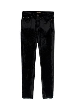 Saint Laurent Black Velvet Trousers Size 27/69