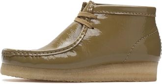Clarks Wallabee Boot - Dames - Veterlaarzen - Groen - 39 EU - Leer - Schoenen