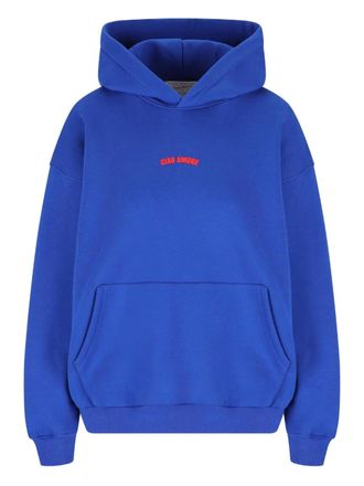 Giada Benincasa Ciao Amore embroidered hoodie - Blue