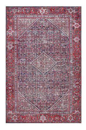 Wecon Home Alfombra plana, vintage roja y negro,esp&iacute;ritu bohemio 230x160