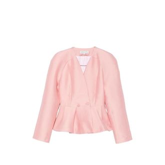 Stine Goya Peplum-hem V-neck Jacket