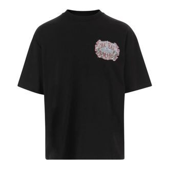 Amiri T-Shirts, male, Black, Size: S Printed Cotton T-Shirt