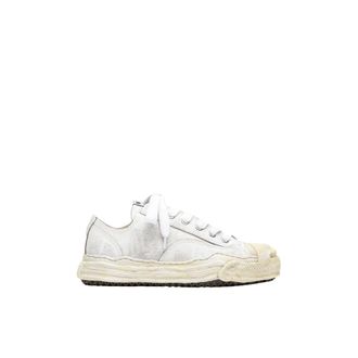 Miharayasuhiro Sneakers, male, White, Size: 11 US Hank OG Sole Shrink Leather Low-Top Sneaker
