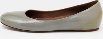 Marni Grey Patent Leather Ballet Flats