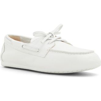 Aldo Sail Boat Shoe in White/Bone at Nordstrom, Size 11