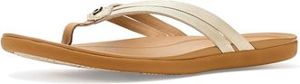 Olukai Hoopio Hui Womens Sandals Bubbly/Sahara : 10 B - Medium, Leather