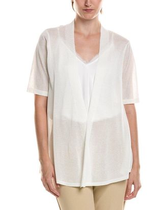 Anne Klein Semi Sheer Short Sleeve Cardigan