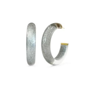 Gold & Honey Womens Medium Illusion Hoop Earrings In Pixi