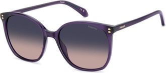Polaroid PLD 4215/S/X Polarized B3V/Z7 Womens Sunglasses Purple Size 55