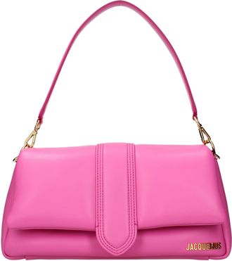 Jacquemus Pink Leather Shoulder Womens Bag