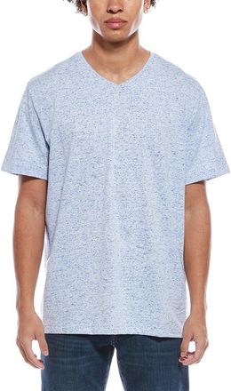 Cutter & Buck Unisex-Adult mensMCK00156Short Sleeve Advantage Space Dye V-Neck Tee Short-Sleeve T-Shirt - Blue - Medium