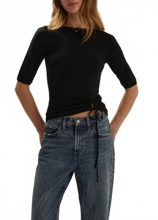 Favorite Daughter Side Eye Top In Black