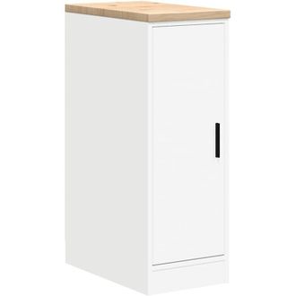 vidaXL Vidaxl - Armario De Almacenamiento Para Garaje Blanco 30x51x85 Cm