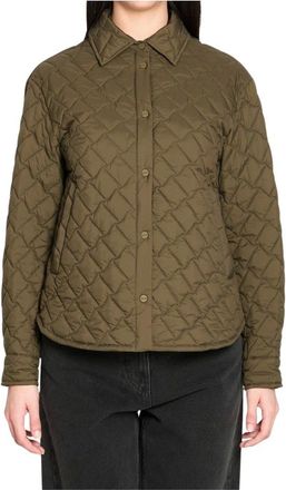 Herno Light Jackets, female, Green, Size: M Overshirt