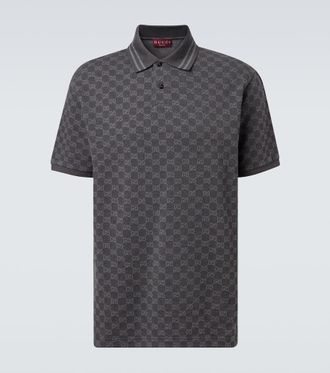 Gucci Polo in jacquard di cotone piqu&eacute; GG