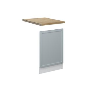 Vicco Panel Frontal Fame-line, Azul Claro-gris, 45 Cm, Et Roble Vicco