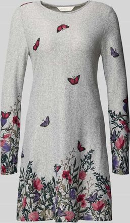 Apricot Regular Fit Kleid in Strick-Optik in Hellgrau, Größe XXL