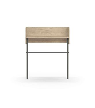 HERDASA Herdasa - Recibidor Modelo 789 Acabado Roble/grafito, 97 Cm (alto) X 80 Cm (ancho) X 30 Cm (prof.)