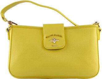 U.S.Polo Association Klassieke Baguette Schoudertas - Dames - Handtassen - Geel - ONE Size - Tassen