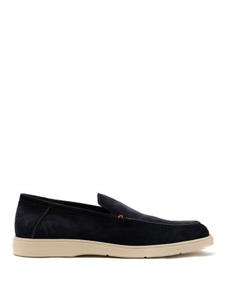 Santoni loafers slip on blu