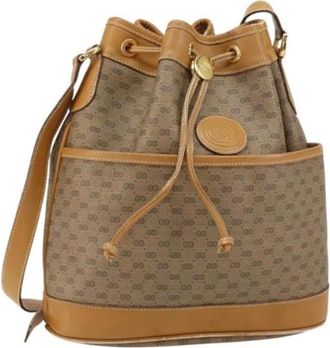Gucci Pre-owned Bucket Bags, female, Beige, Size: ONE SIZE Pre-owned Bucket Bag