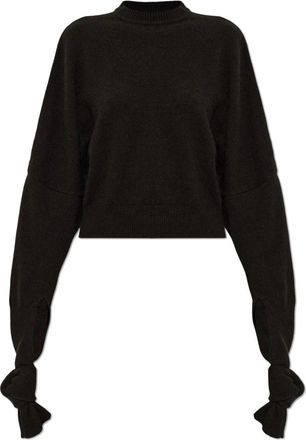 Jacquemus Maglione Fiocco in lana - - Knitwear - Donna - Marrone - S