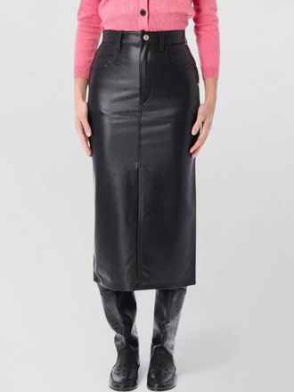 Isabel Marant milauria midi skirt faux leather
