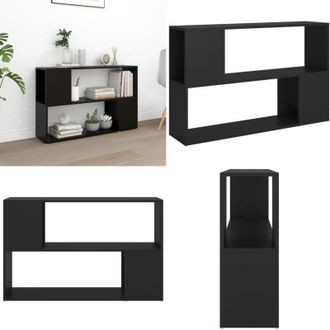 vidaXL Libreria Nera 100x24x63 cm in Truciolato - Libreria nera - Scaffale per libri