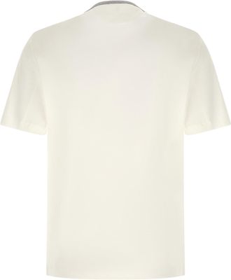 Brunello Cucinelli Mens White Cotton T-Shirt
