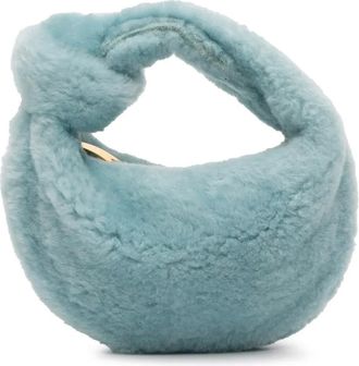 Bottega Veneta Borsa passepartout Jodie mini in shearling 2012-2025 - Blu