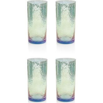 Zodax Set of 4 Aperitivo Highball Glasses in Blue at Nordstrom Rack