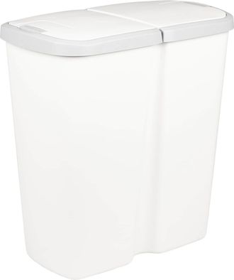 vidaXL Cesta De Basura Blanco 48,5 X 28 X 51 Cm Pp Vidaxl