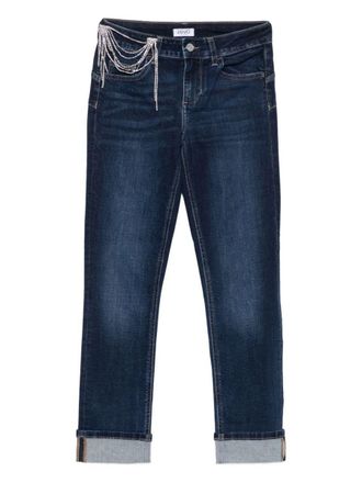 Liu Jo Blue Jeans With Rhinestone Details